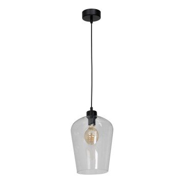 Kattokruunu narulla SANTIAGO 1xE27/60W/230V läpinäkyvä