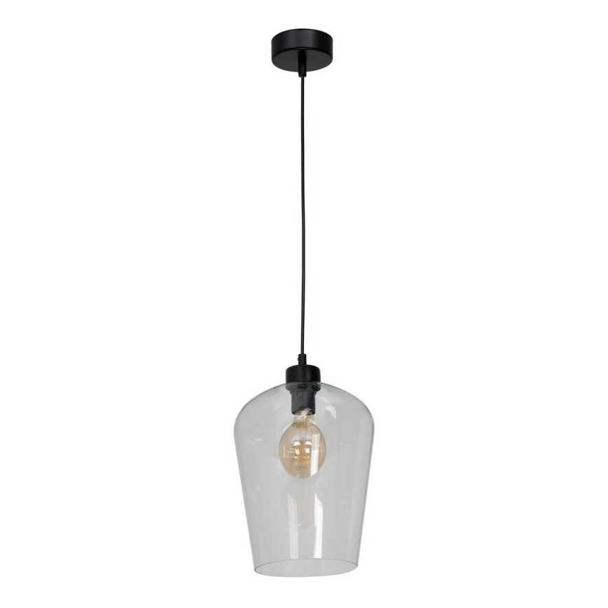 Kattokruunu narulla SANTIAGO 1xE27/60W/230V läpinäkyvä