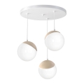 Kattokruunu narulla SFERA WOOD 3xE14/40W/230V