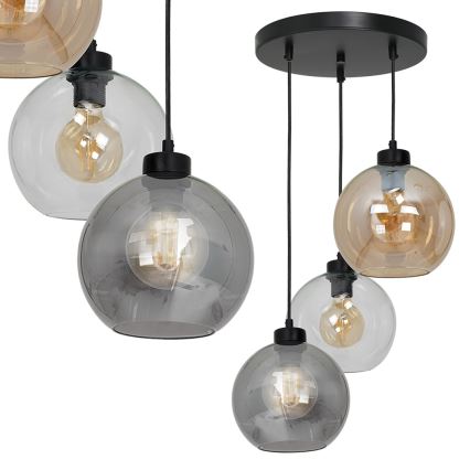 Kattokruunu narulla SOFIA 3xE27/60W/230V mix