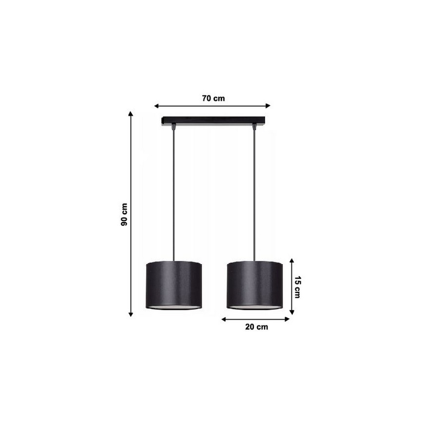 Kattokruunu narulla TUZ 2xE27/60W/230V