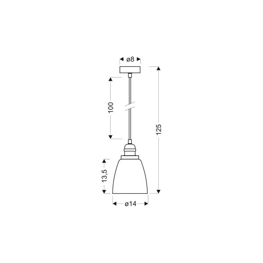 Kattokruunu narulla VOICE 1xE27/40W/230V