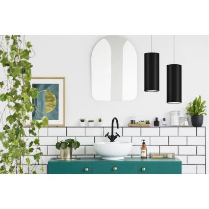 Kattokruunu narulla ZIK 1xE27/40W/230V musta