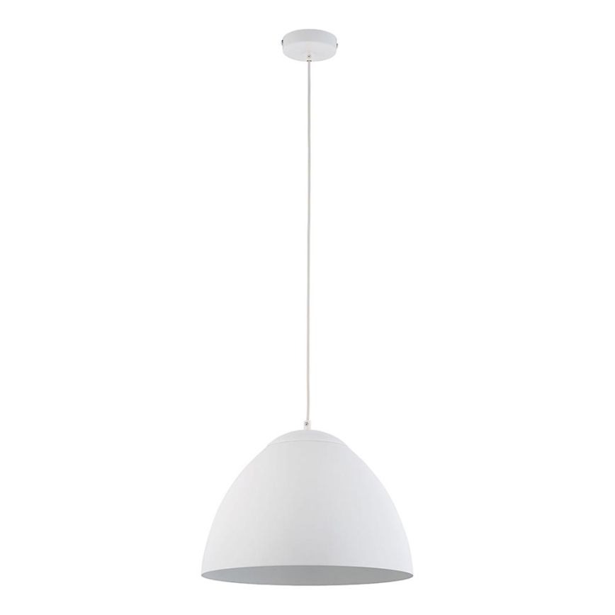 Kattokruunu narussa FARO 1xE27/60W/230V valkoinen