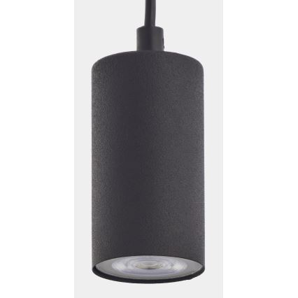 Kattokruunu narussa LOGAN BLACK 1xGU10/10W/230V