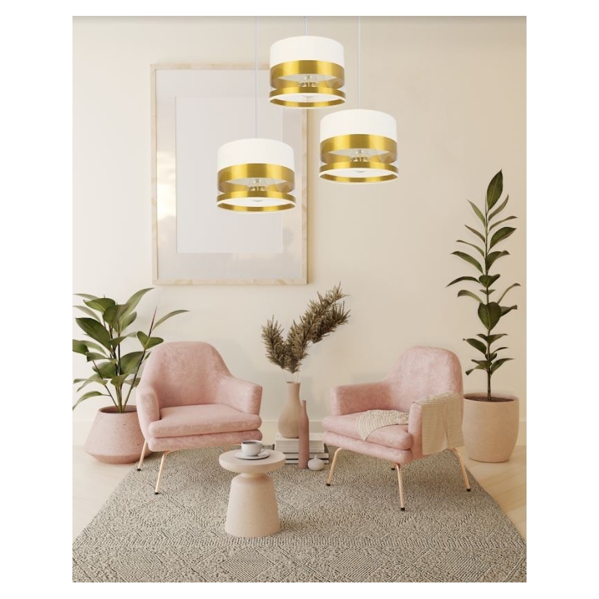 Kattokruunu narussa MILO 3xE27 / 60W / 230V kultainen