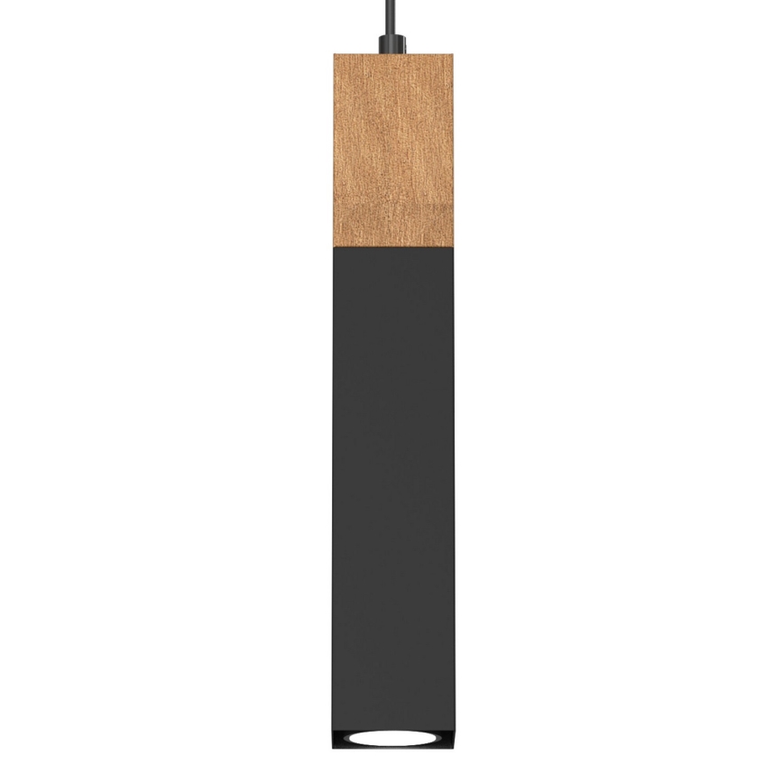 Kattokruunu narussa TULUM 3xGU10 / 60W / 230V musta