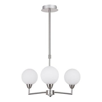 Kattokruunu pylväässä LOGOS 3xG9/25W/230V mattakromi