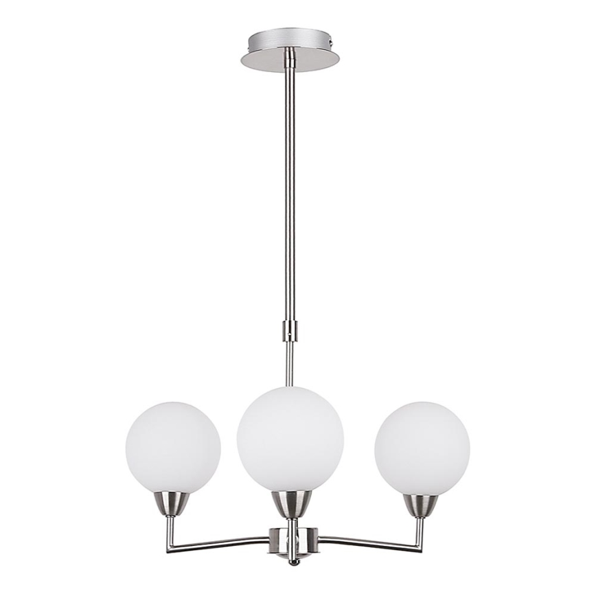 Kattokruunu pylväässä LOGOS 3xG9/25W/230V mattakromi