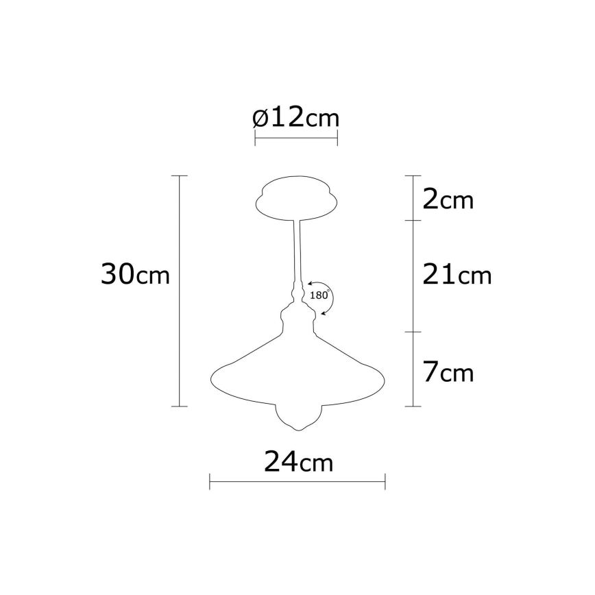 Kattokruunu tangossa BERCESTE 1xE27/40W/230V