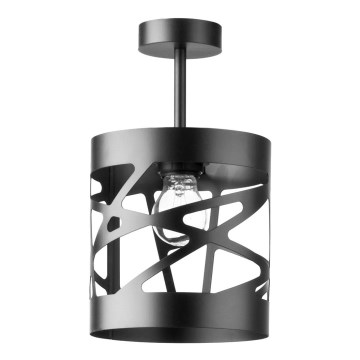 Kattokruunu tangossa MODUL FREZ 1xE27/60W/230V d. 17,5 cm musta