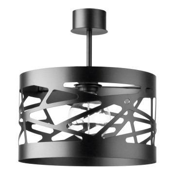 Kattokruunu tangossa MODUL FREZ 1xE27/60W/230V d. 30 cm musta