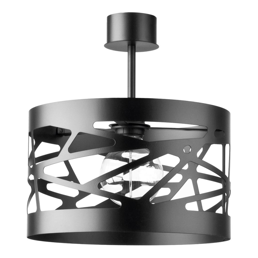 Kattokruunu tangossa MODUL FREZ 1xE27/60W/230V d. 30 cm musta