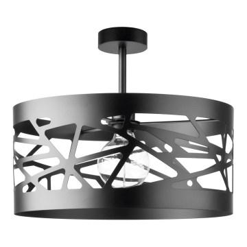 Kattokruunu tangossa MODUL FREZ 1xE27/60W/230V d. 39 cm musta