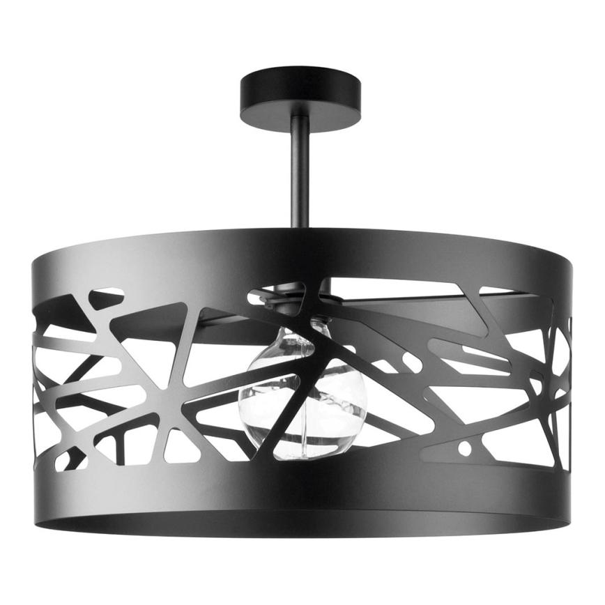 Kattokruunu tangossa MODUL FREZ 1xE27/60W/230V d. 39 cm musta