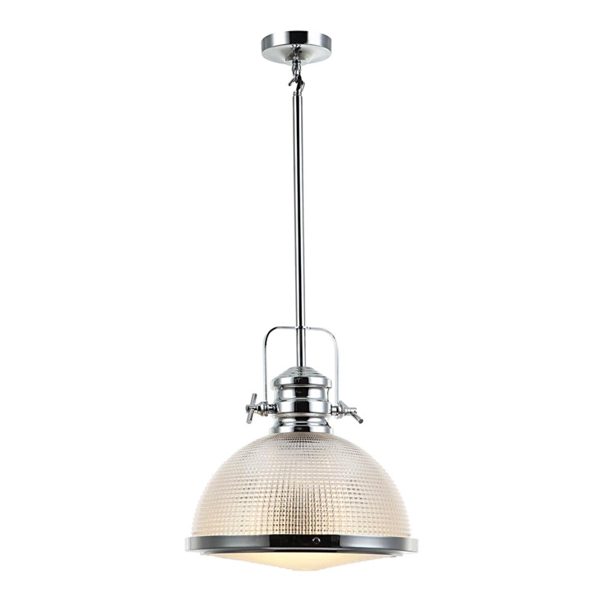 Kattokruunu tangossa THOR 1xE27/11W/230V kiiltävä kromi