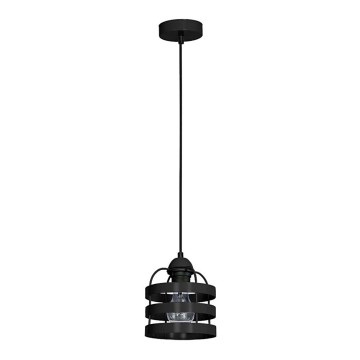 Kattokruunu TUBE 1xE27/60W/230V musta