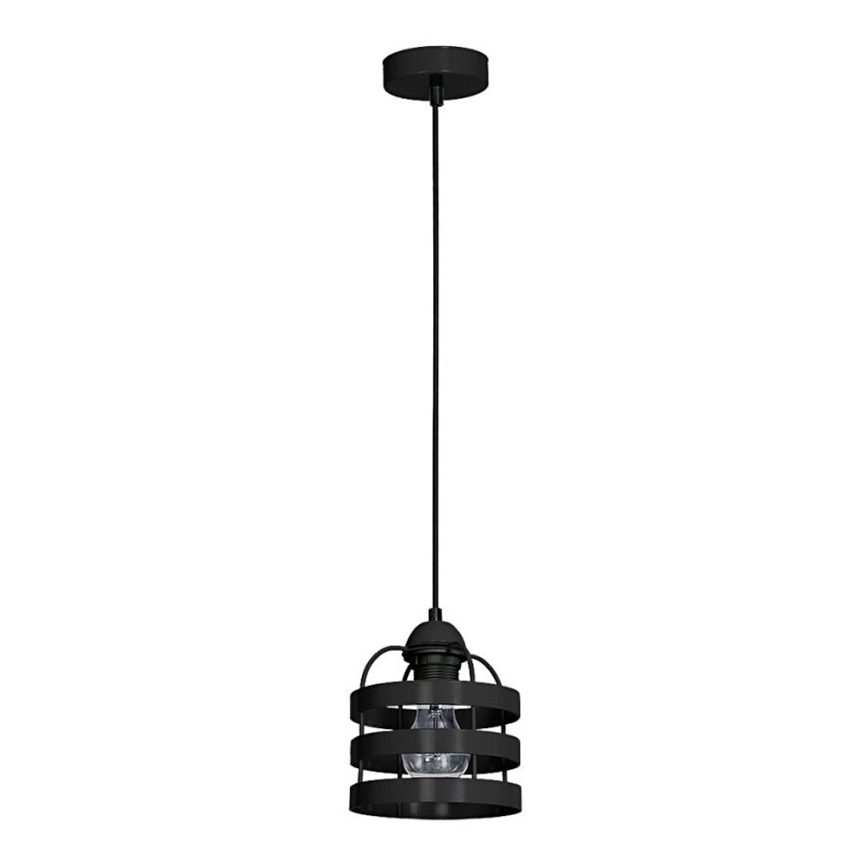 Kattokruunu TUBE 1xE27/60W/230V musta