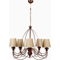 Kattolamppu CLASSIC 5xE14/40W/230V pronssi/beige
