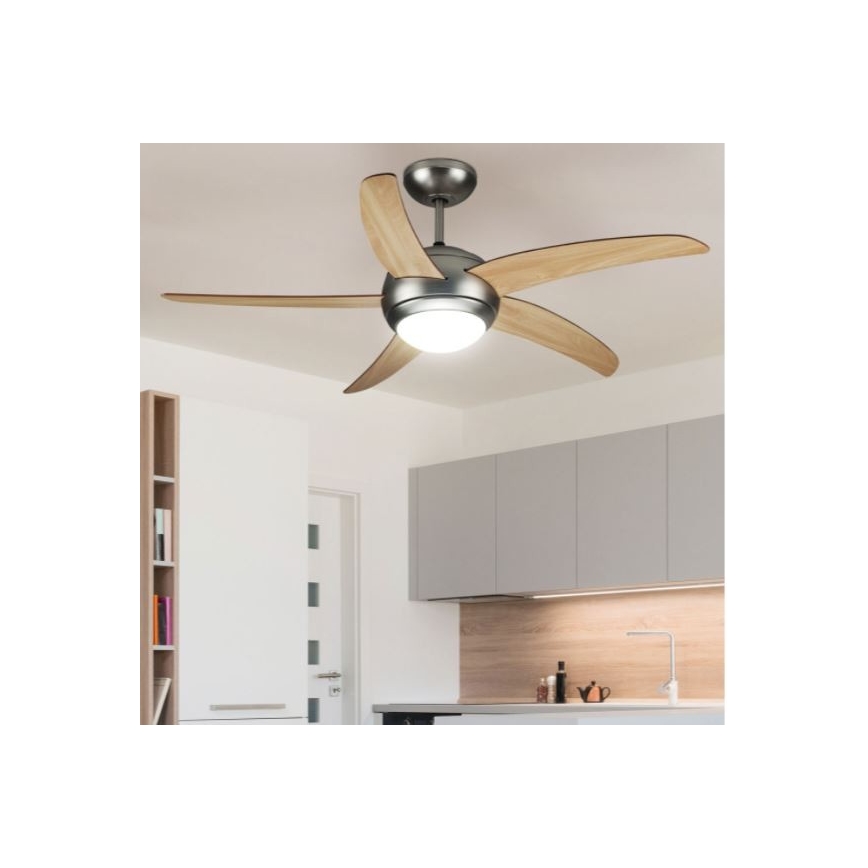 Kattotuulettimen 2xE27/20W/230V halkaisija 132 cm + kaukosäädin