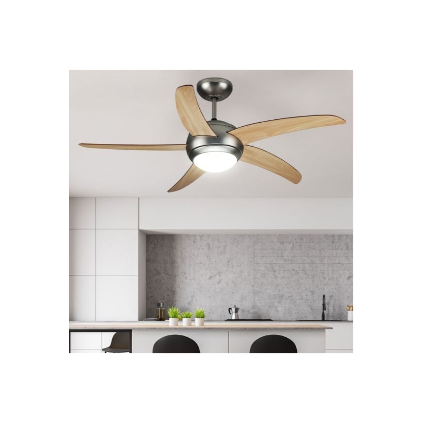 Kattotuulettimen 2xE27/20W/230V halkaisija 132 cm + kaukosäädin