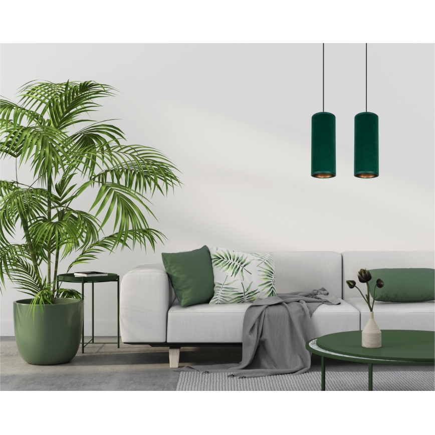 Kattovalaisin köydellä AVALO 2xE27/60W/230V vihreä/kupari