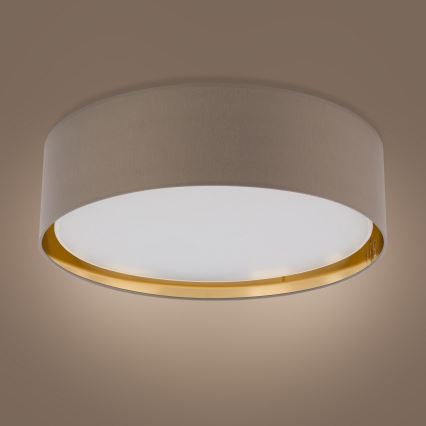 Kattovalaisin BILBAO 4xE27/15W/230V d. 60 cm ruskea/kulta