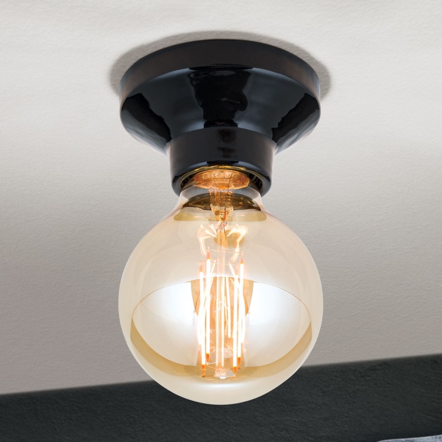 Kattovalaisin FROST 1xE27/60W/230V musta