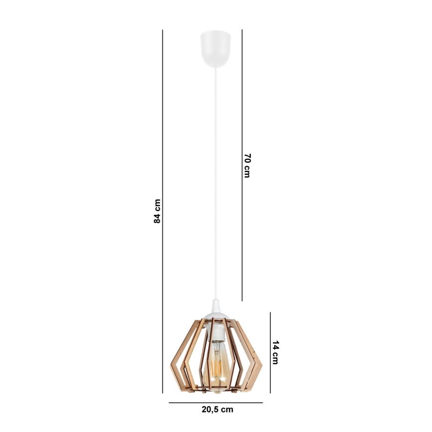 Kattovalaisin johdossa BERGO 1xE27/60W/230V valkoinen