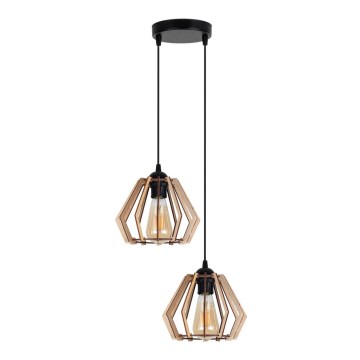 Kattovalaisin johdossa BERGO 2xE27/60W/230V musta