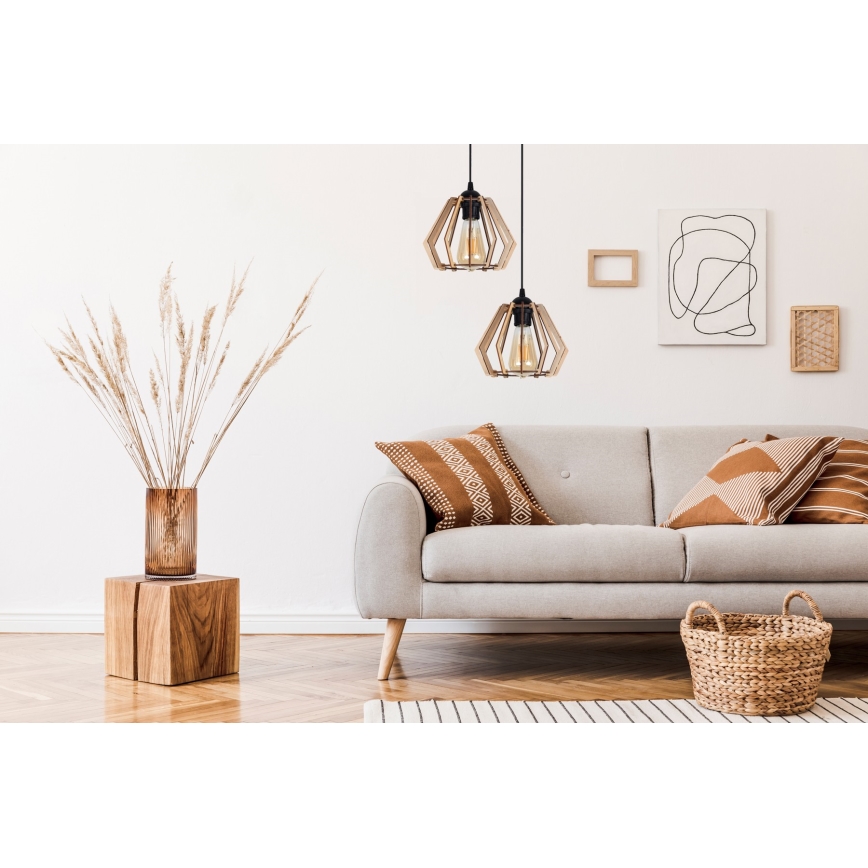 Kattovalaisin johdossa BERGO 2xE27/60W/230V musta
