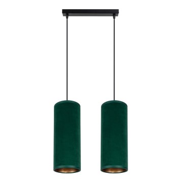 Kattovalaisin köydellä AVALO 2xE27/60W/230V vihreä/kupari