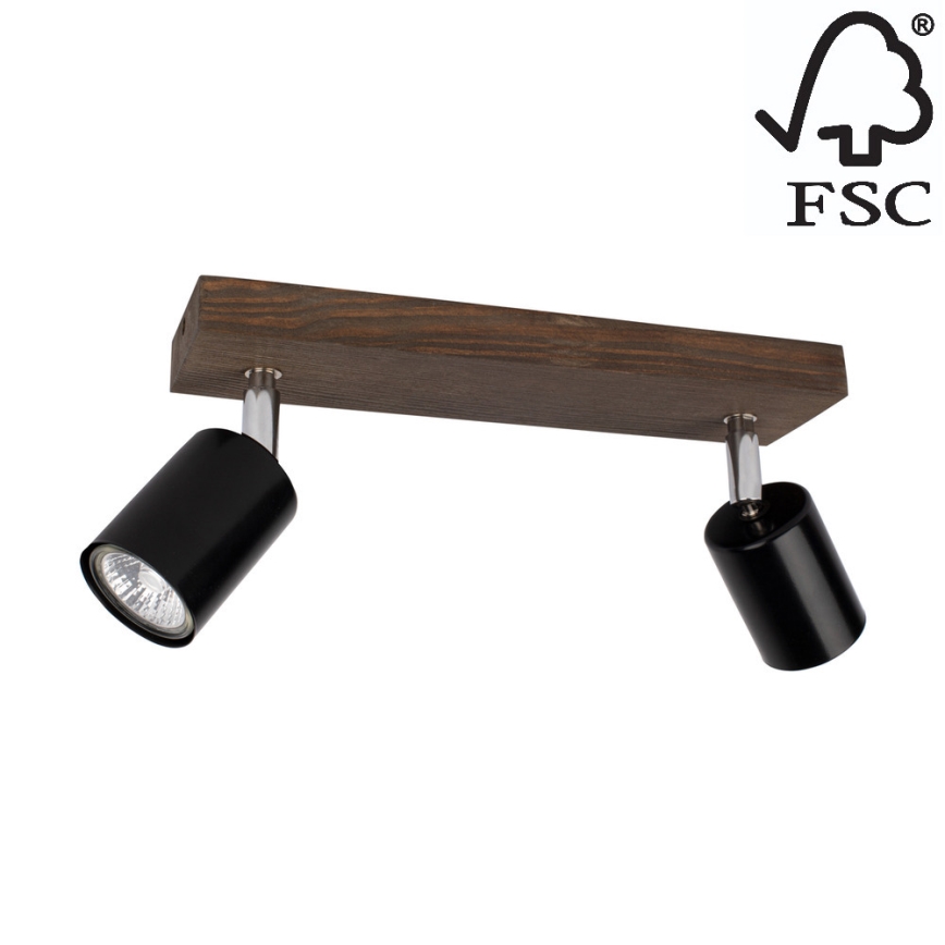 Kattovalaisin MANARA 2xGU10/5W/230V mänty - FSC-sertifioitu