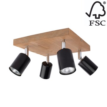 Kattovalaisin MANARA 4xGU10/5W/230V mänty - FSC-sertifioitu