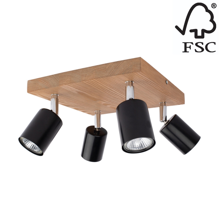 Kattovalaisin MANARA 4xGU10/5W/230V mänty - FSC-sertifioitu
