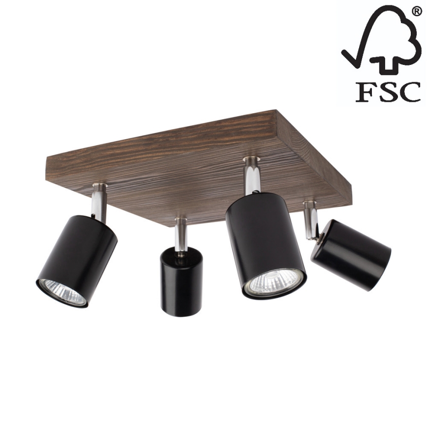 Kattovalaisin MANARA 4xGU10/5W/230V mänty - FSC-sertifioitu