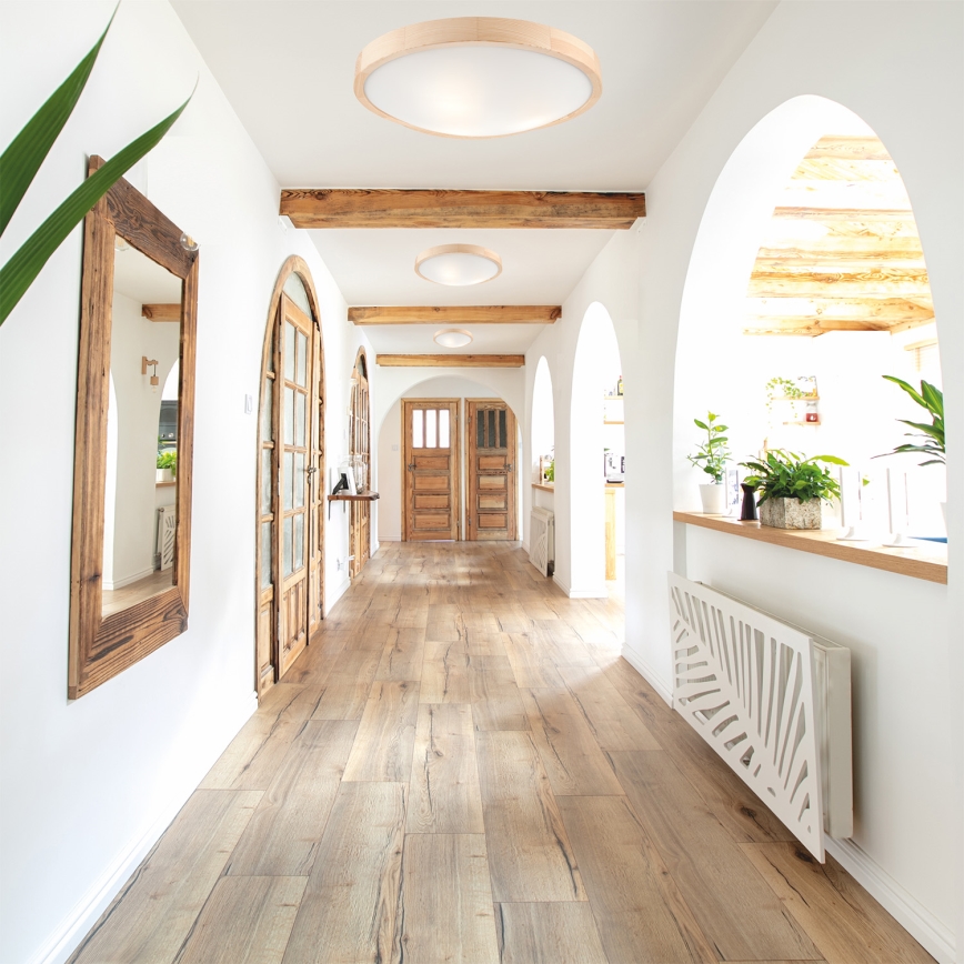 Kattovalaisin NATURAL SLIM 3xE27/60W/230V ø 47 cm mänty