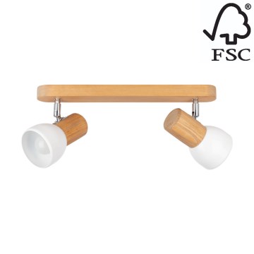 Kattovalaisin NEL 2xE27/15W/230V mänty - FSC-sertifioitu