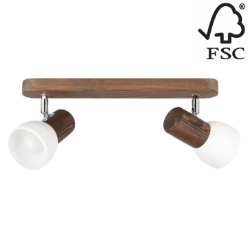 Kattovalaisin NEL 2xE27/15W/230V mänty - FSC-sertifioitu