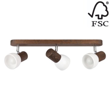 Kattovalaisin NEL 3xE27/15W/230V mänty - FSC-sertifioitu