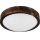 Kattovalaisin OAK SLIM 1xE27/15W/230V, halkaisija 27 cm, tammi/tummanruskea