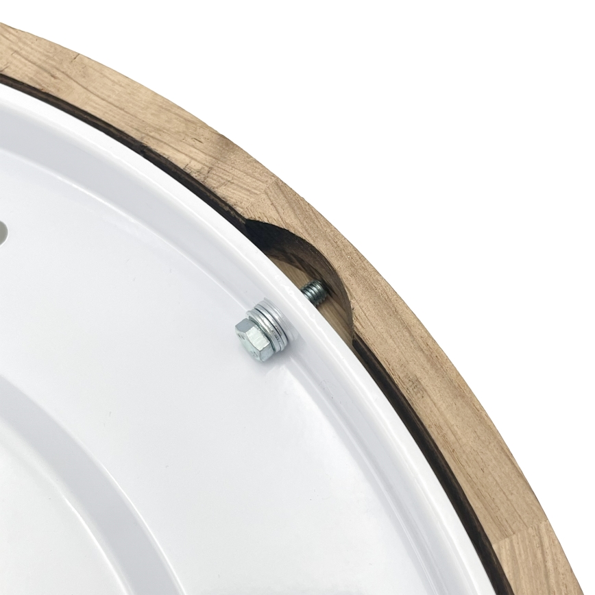 Kattovalaisin OAK SLIM 3xE27/15W/230V Ø 47 cm tammi/tummanruskea