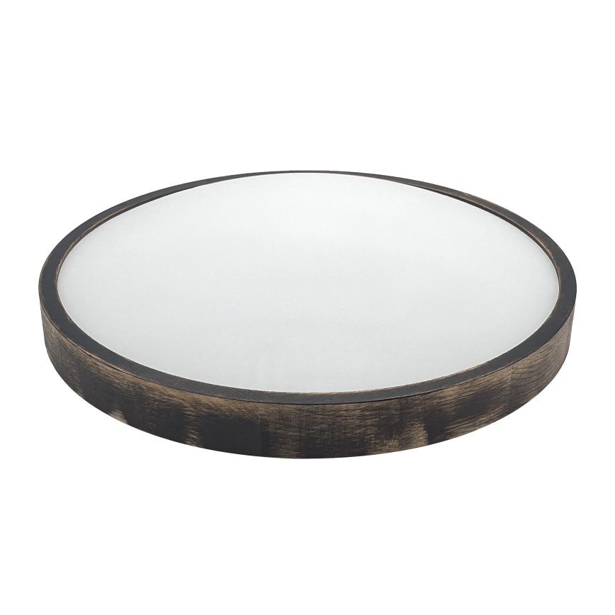 Kattovalaisin OAK SMOKY SLIM 3xE27/15W/230V halkaisija 47 cm tammi/tummanruskea