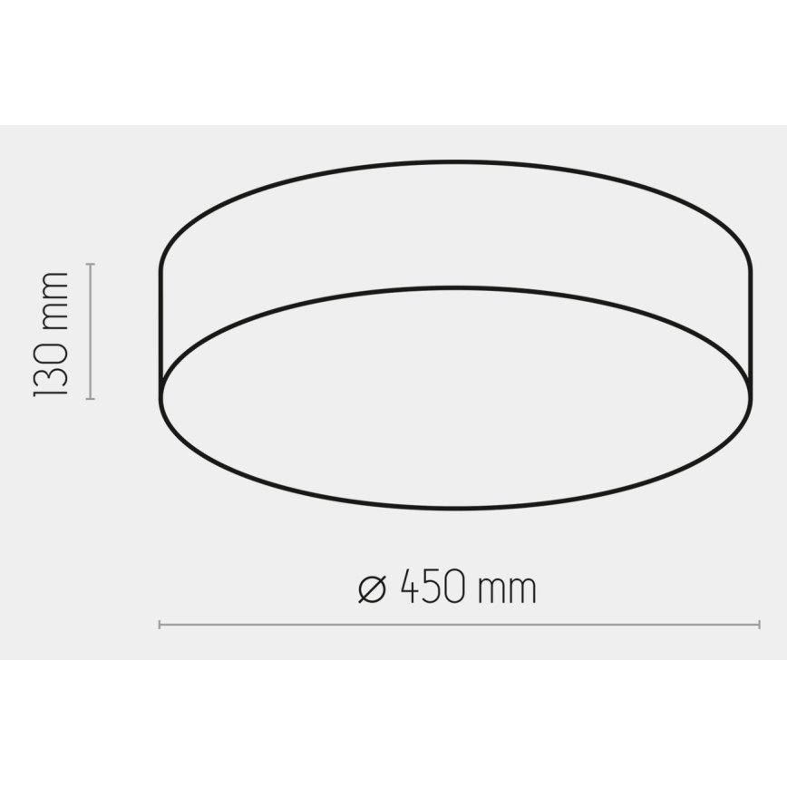 Kattovalaisin RONDO 4xE27/15W/230V d. 45 cm harmaa