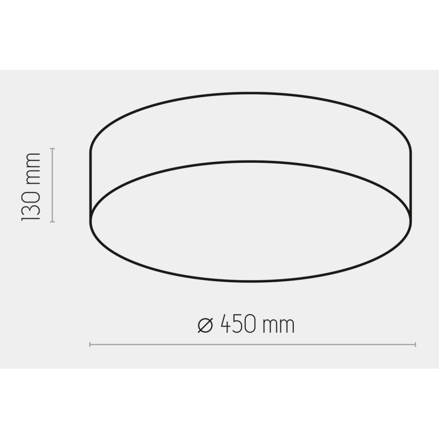 Kattovalaisin RONDO 4xE27/15W/230V d. 45 cm valkoinen