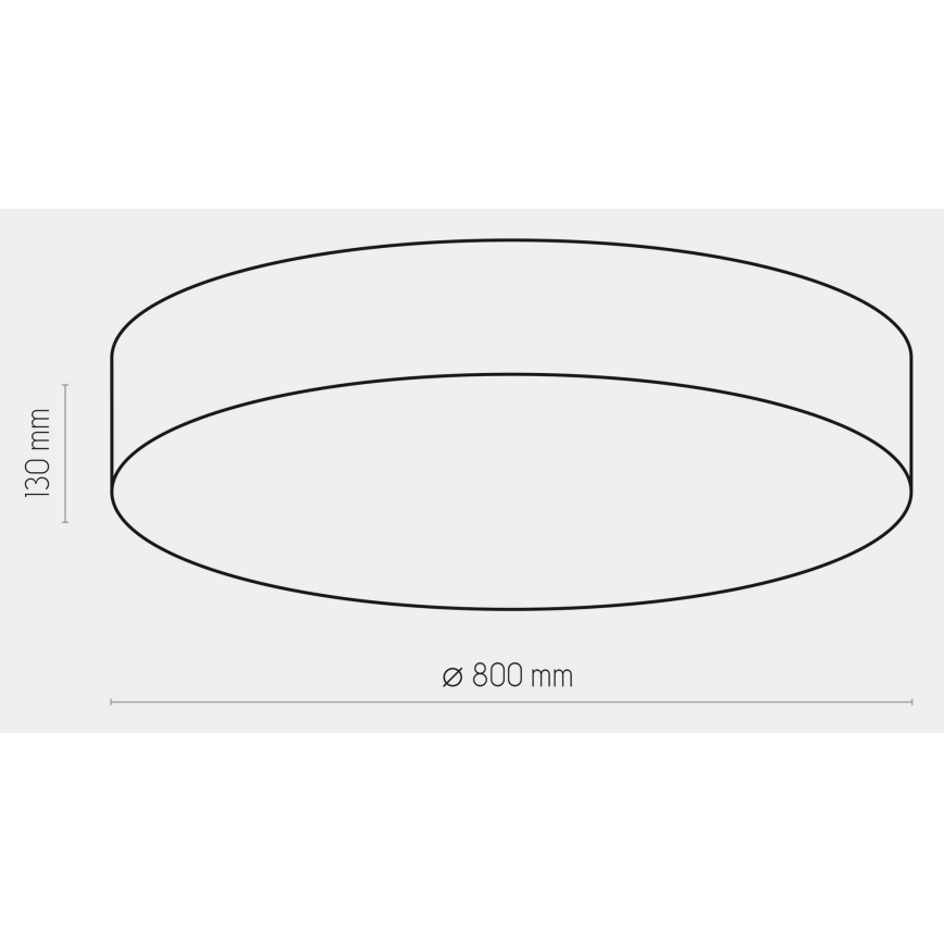 Kattovalaisin RONDO 6xE27/15W/230V d. 80 cm harmaa