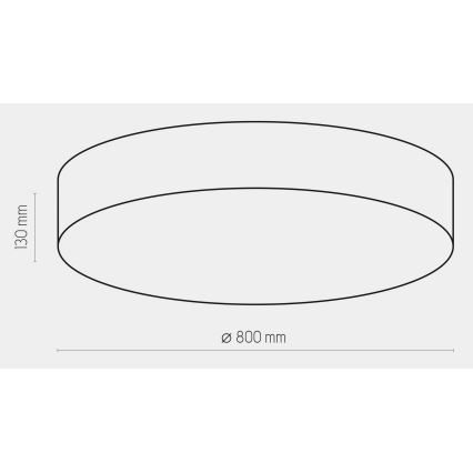 Kattovalaisin RONDO 6xE27/15W/230V d. 80 cm valkoinen
