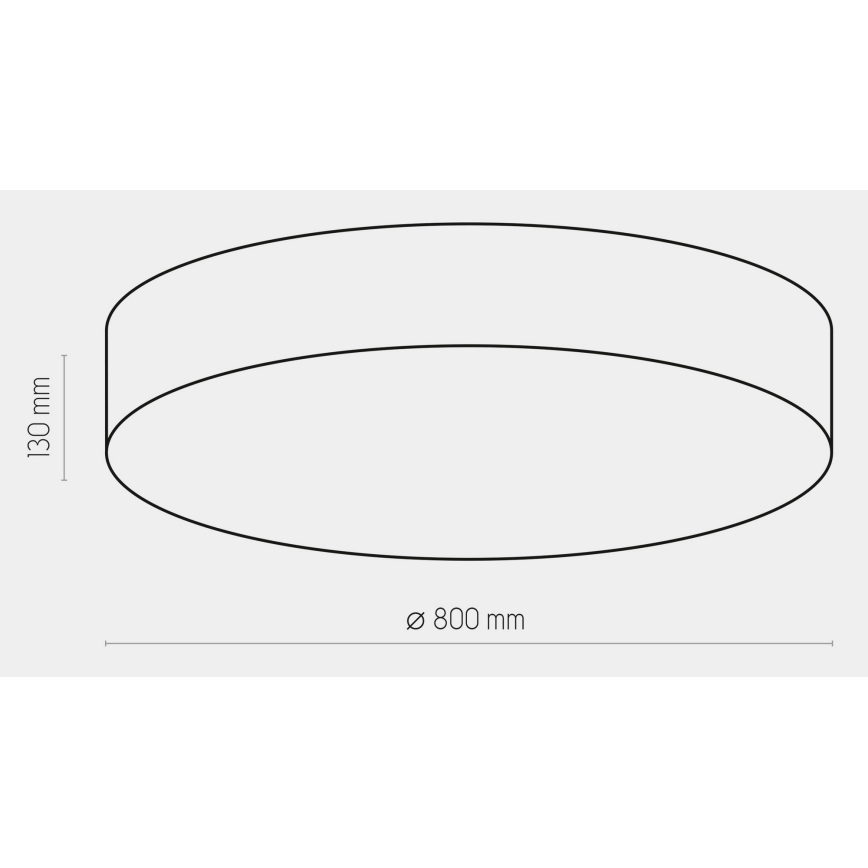 Kattovalaisin RONDO 6xE27/15W/230V d. 80 cm valkoinen