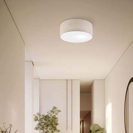 Kattovalaisin SIRJA 1xE27/15W/230V halkaisija 35 cm beige