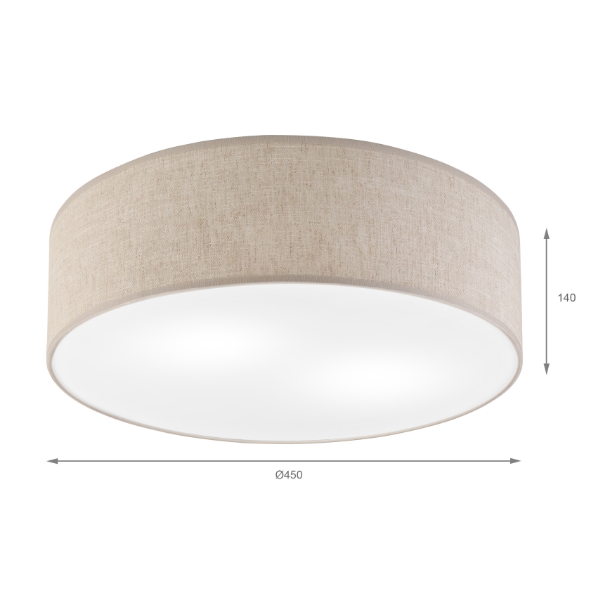 Kattovalaisin SIRJA 2xE27/15W/230V halkaisija 45 cm beige
